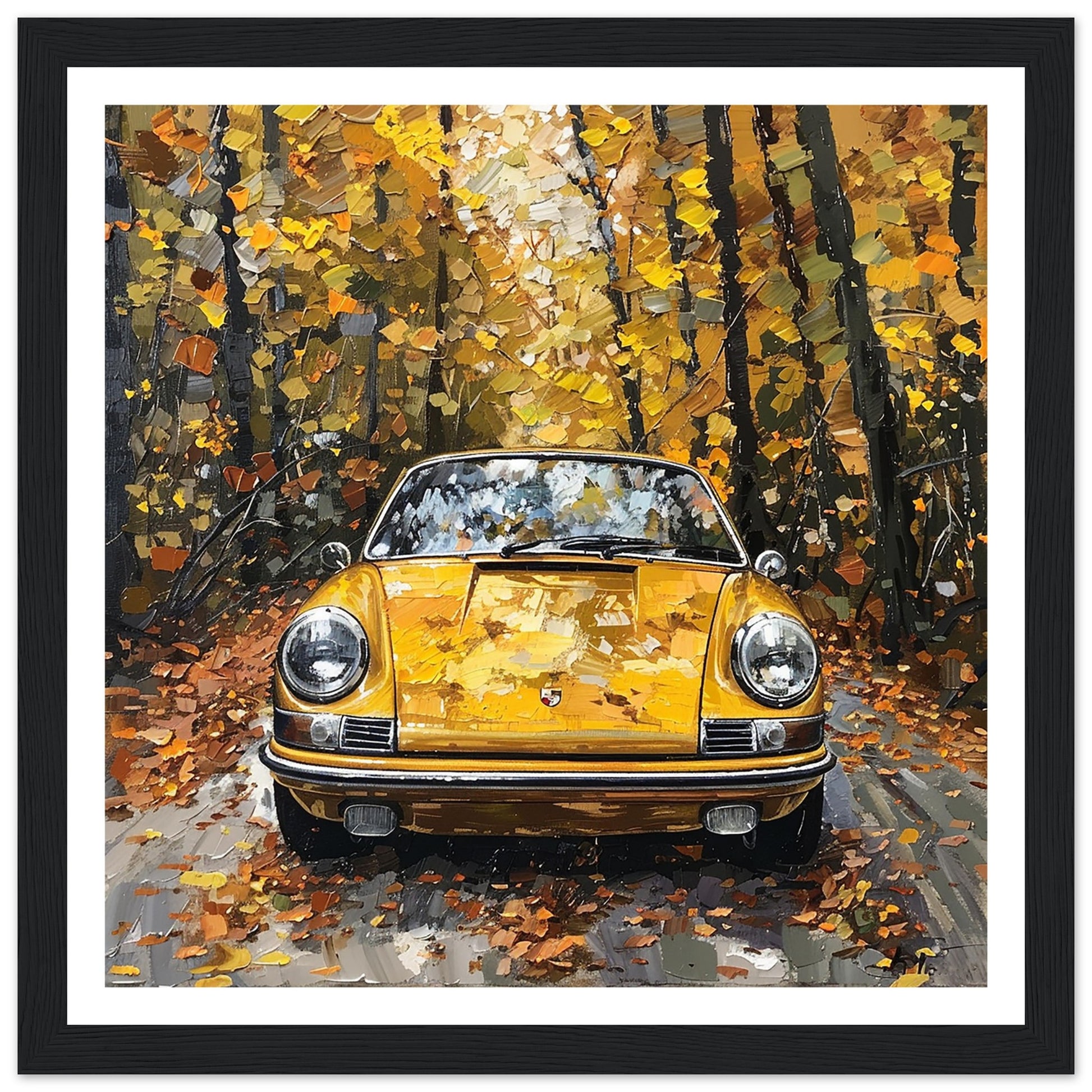 Classic Porsche 911 Limited Edition Black Framed Art Print | By Print Room Ltd