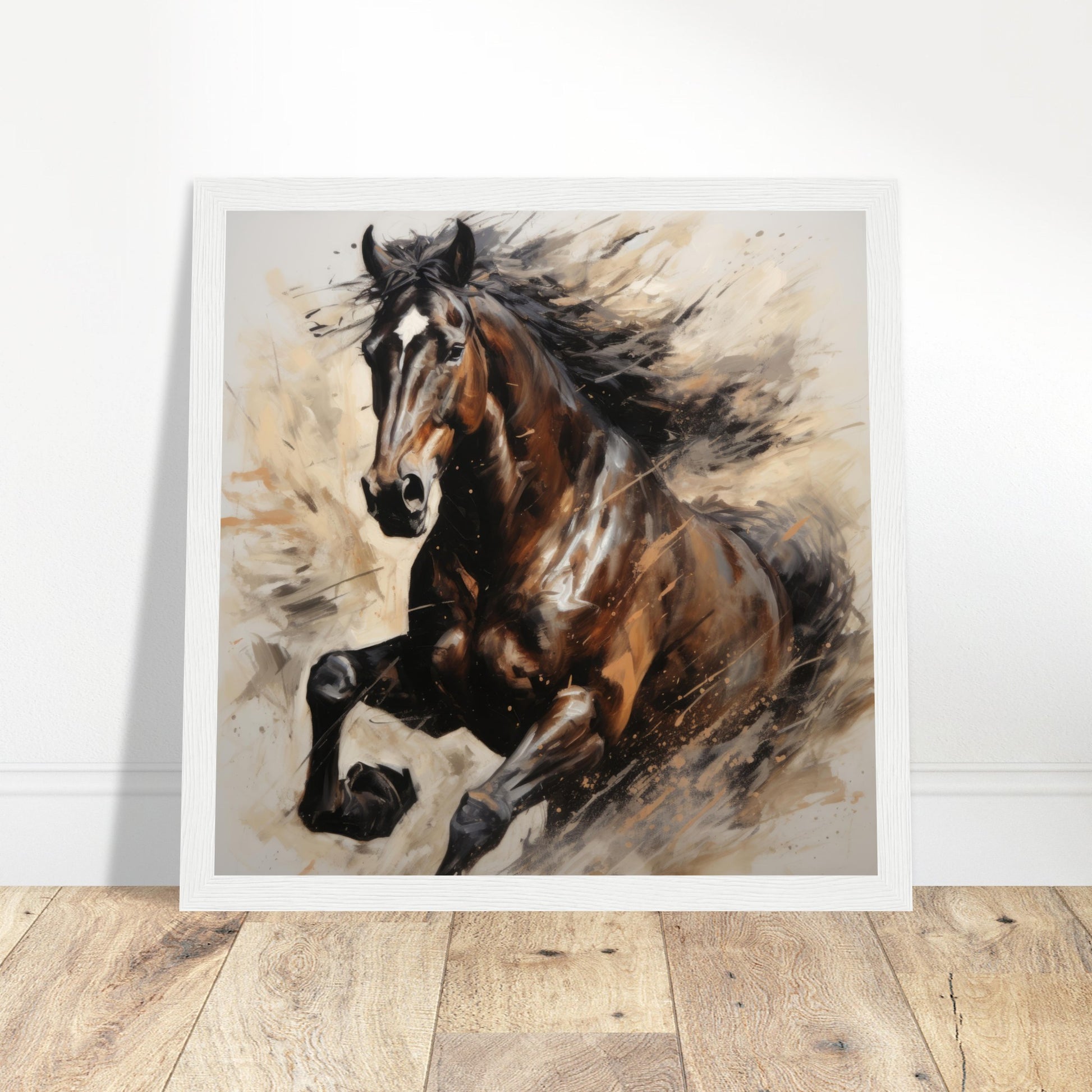 Horse Majesty #28 - Print Room Ltd Black frame 30x30 cm / 12x12"