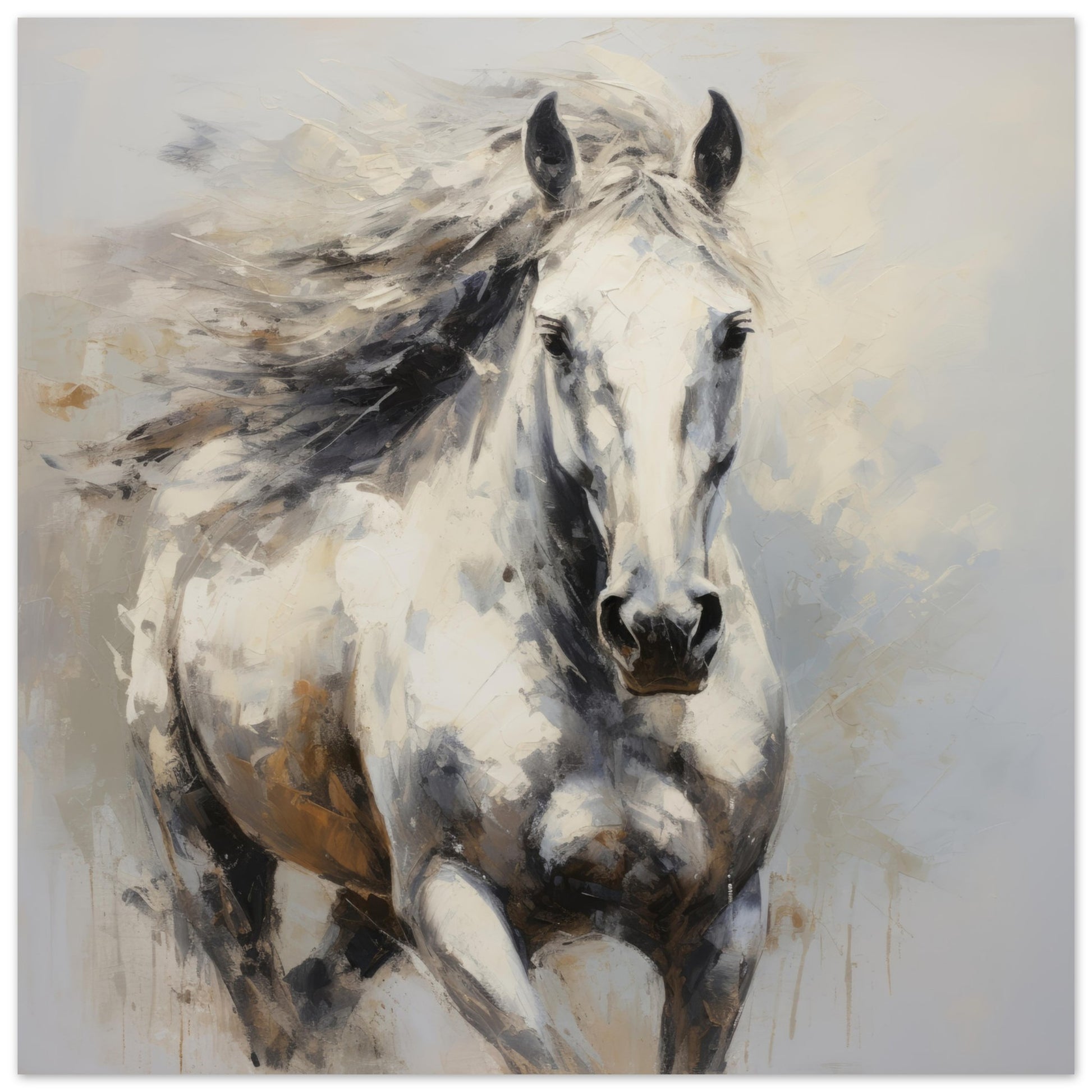 Equine Artwork #39 - Print Room Ltd No Frame Selected 70x70 cm / 28x28"