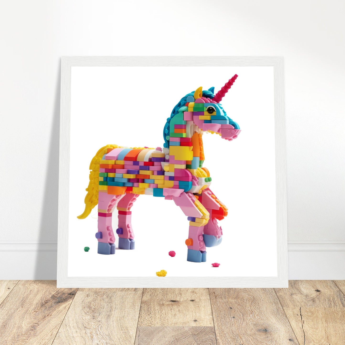 Unicorn Artwork Print - Print Room Ltd White frame 70x70 cm / 28x28"