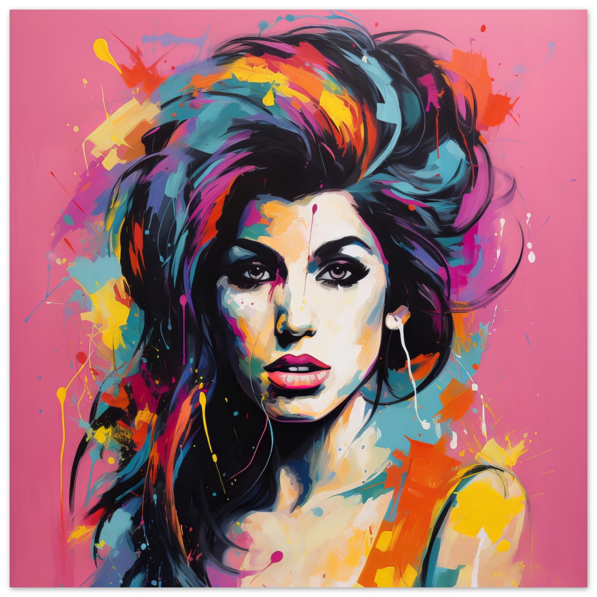 Iconic Amy Winehouse Exclusive Modern Pop Art Print