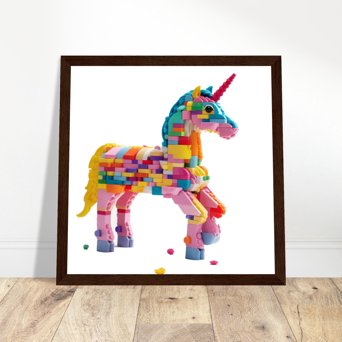 Unicorn Artwork Print - Print Room Ltd Black frame 30x30 cm / 12x12"