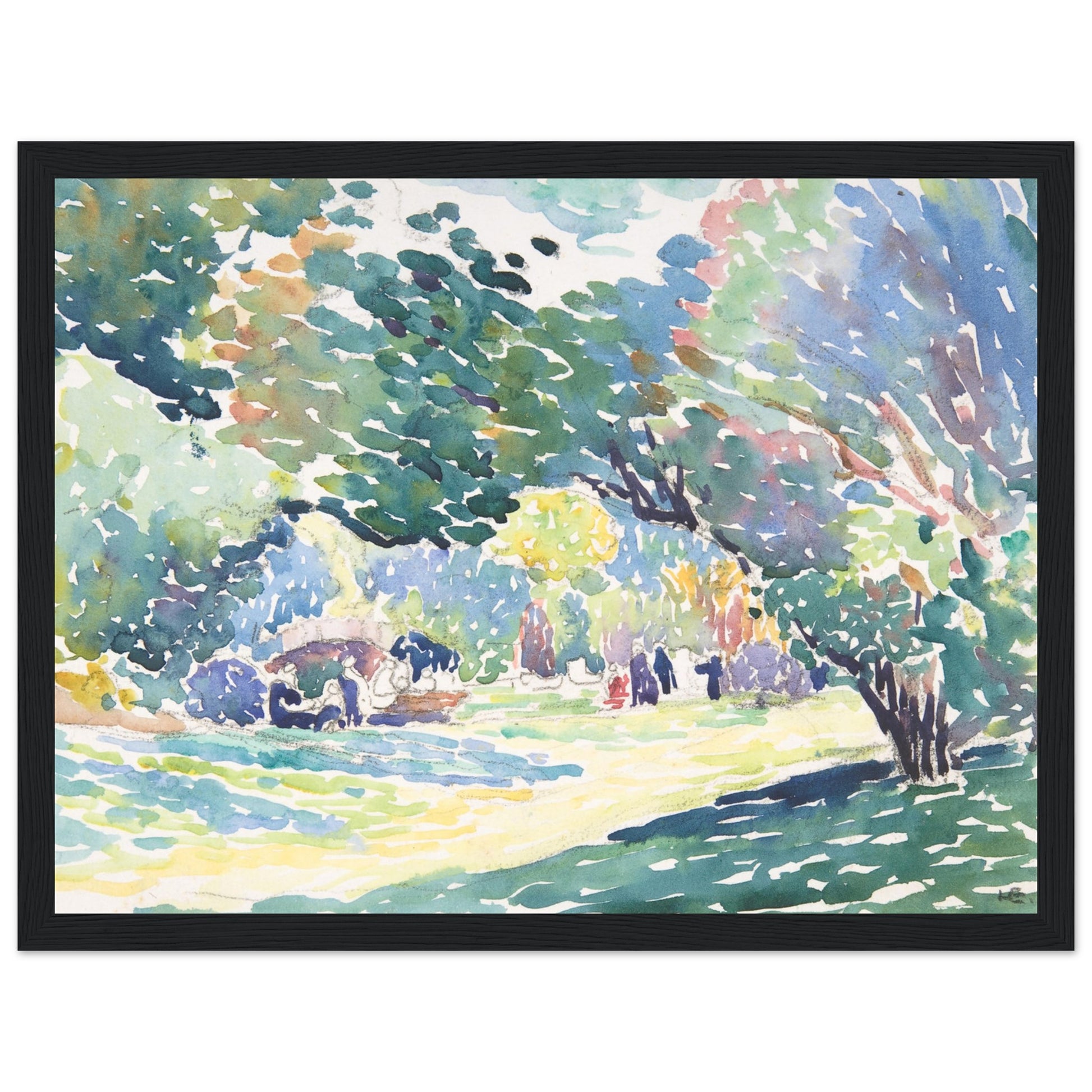 Landscape art print black frame | By Print Room Ltd