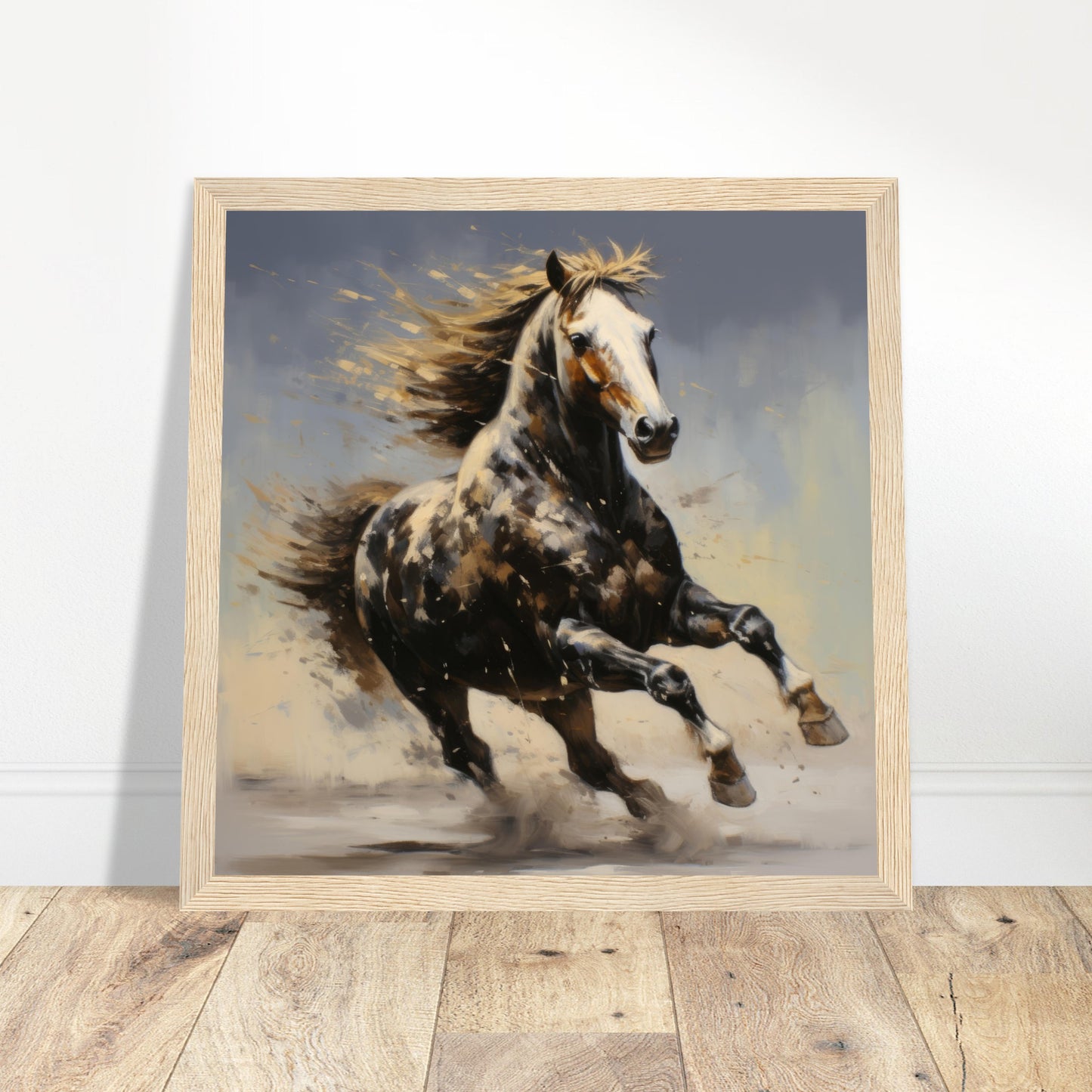 Horse Grace Artwork #34 - Print Room Ltd Wood frame 30x30 cm / 12x12"