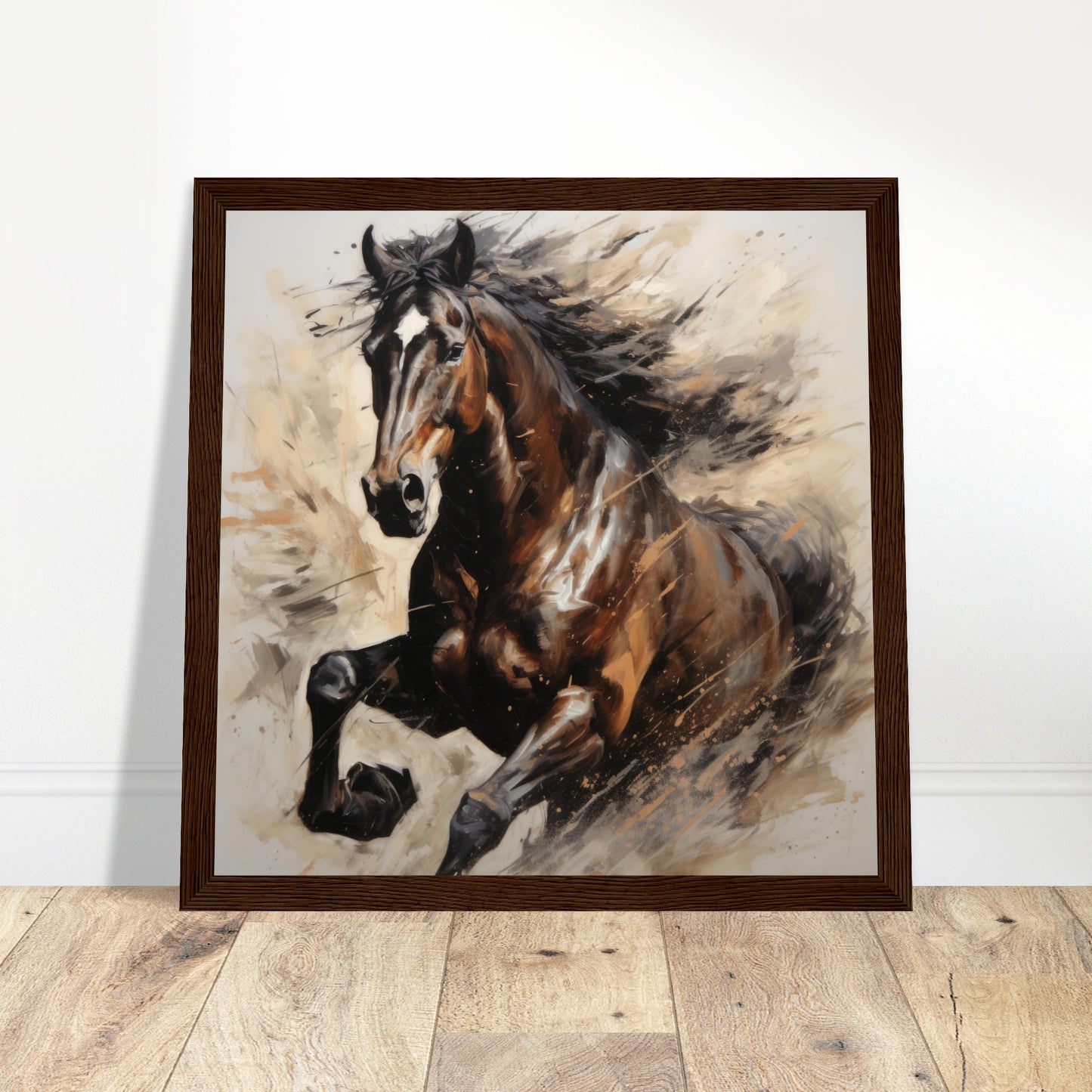 Horse Majesty #28 - Print Room Ltd Wood frame 30x30 cm / 12x12"