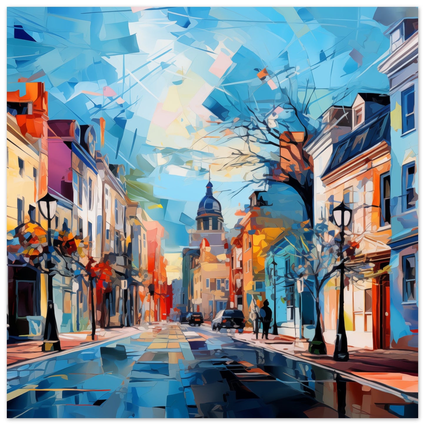 Windsor Street Art Prints - Print Room Ltd No Frame 30x30 cm / 12x12"