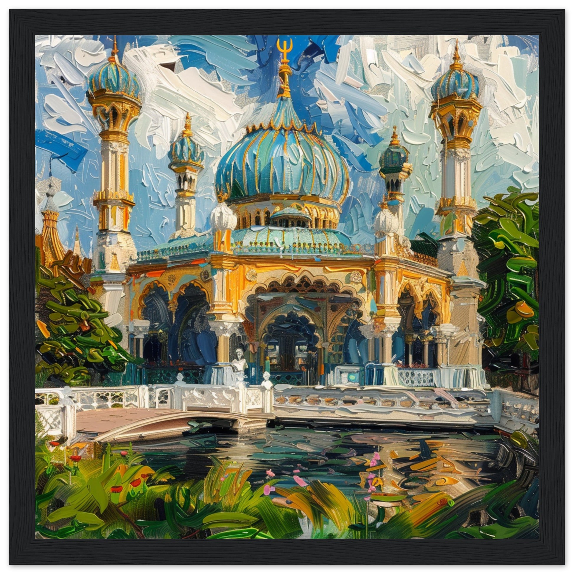 Royal Pavilion Brighton: Architectural Brilliance black framed art print | By Print Room Ltd