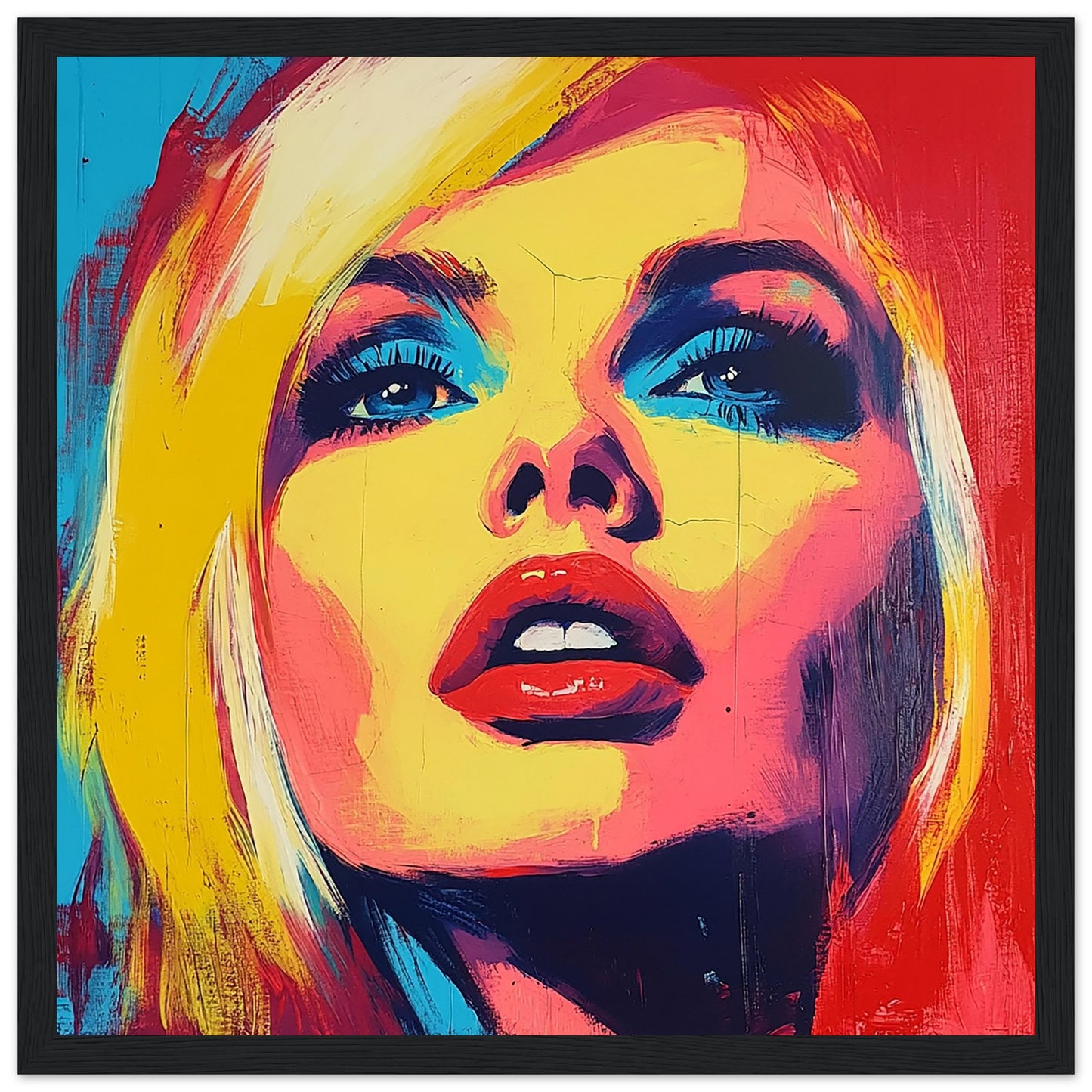 Debbie Harry Pop Art Print Black Frame