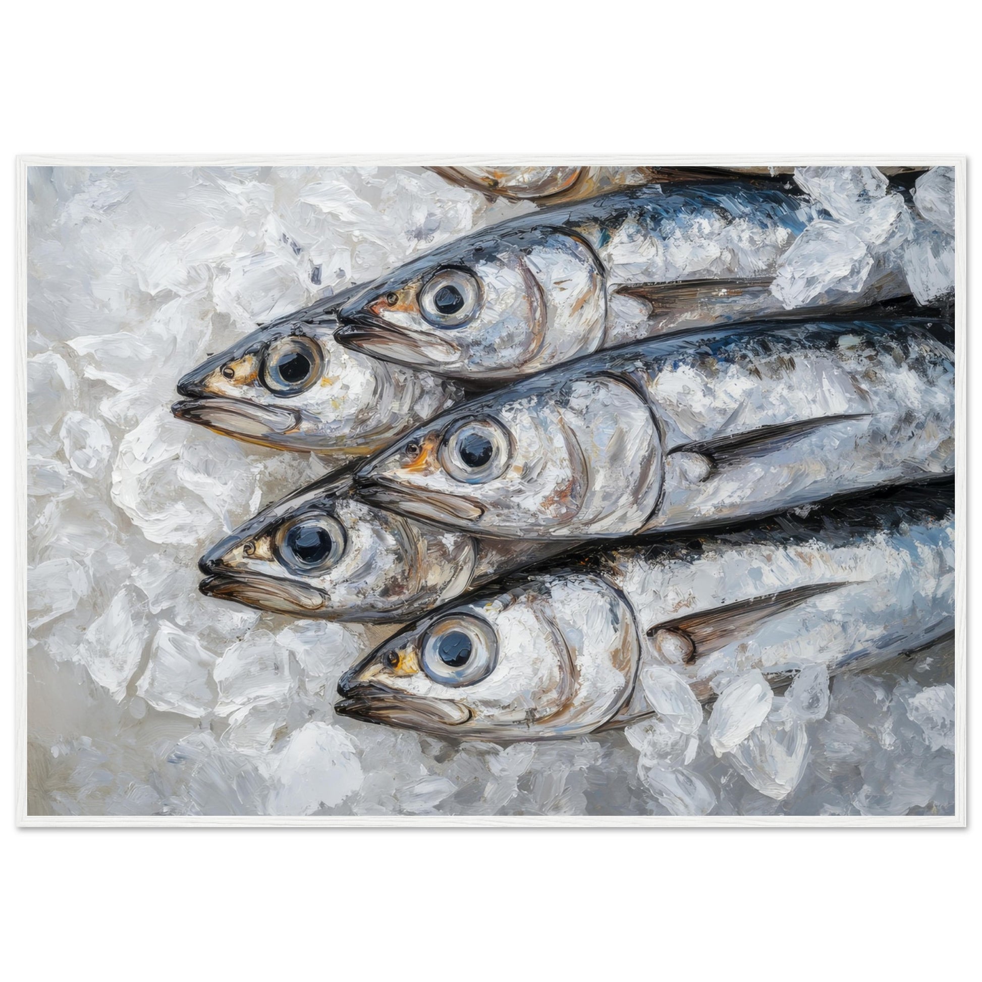 Fresh Catch Art Print White Frame