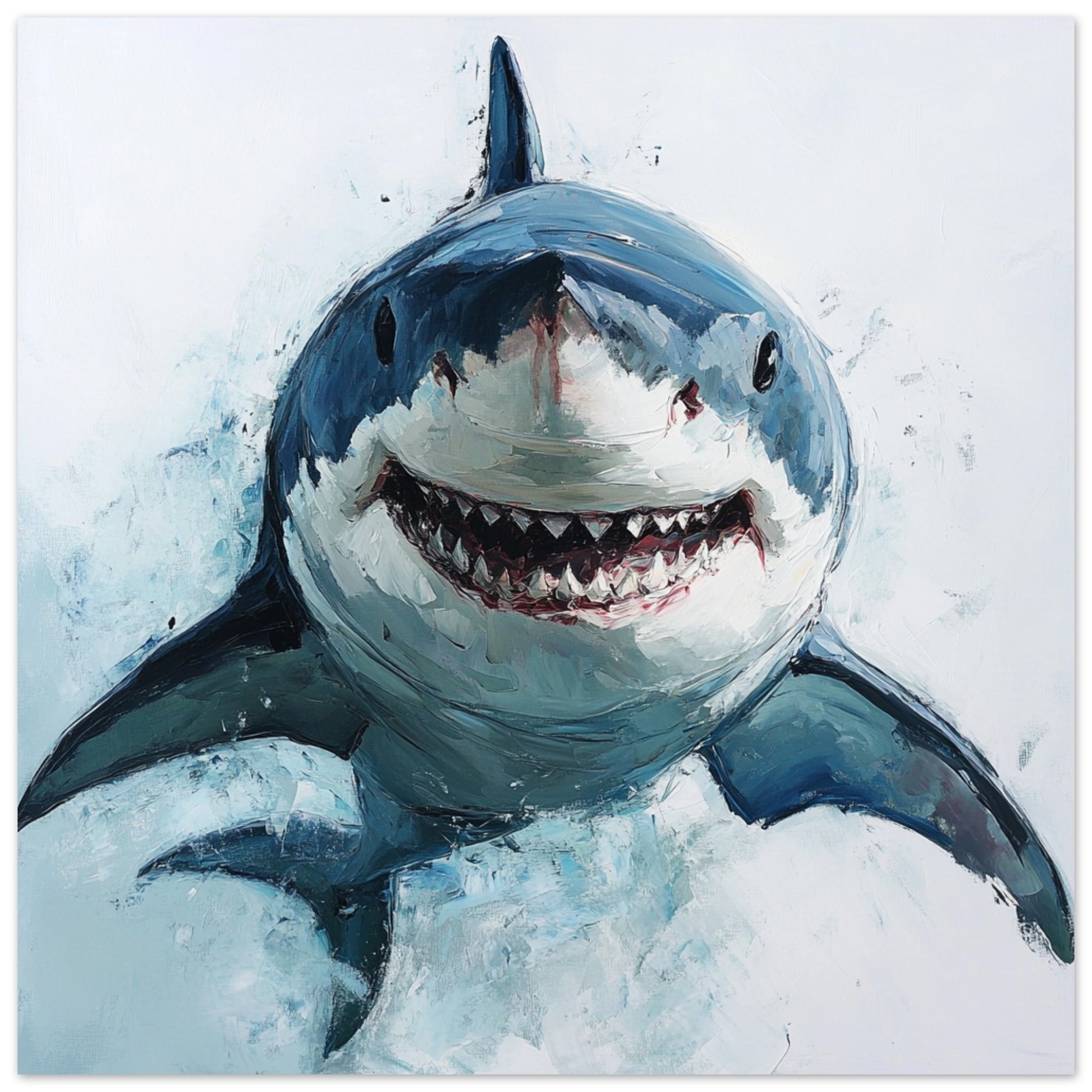 Majestic Great White Shark Art Print