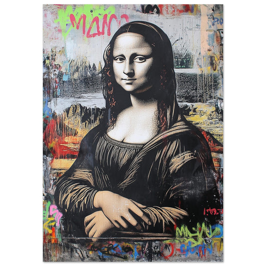 Mona Lisa Modern Large Framed Print