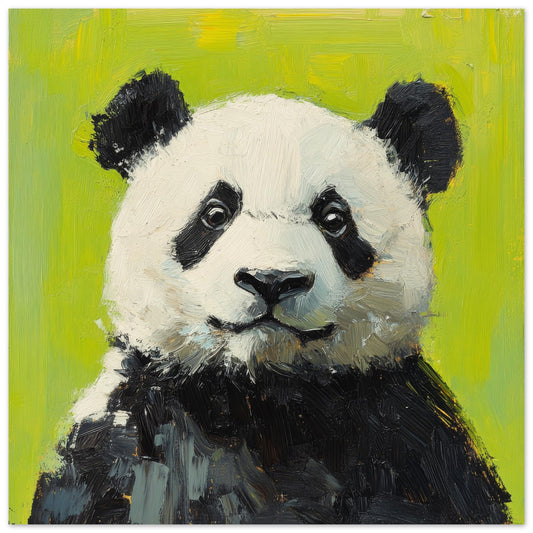 Panda's Lime Groove Art Print