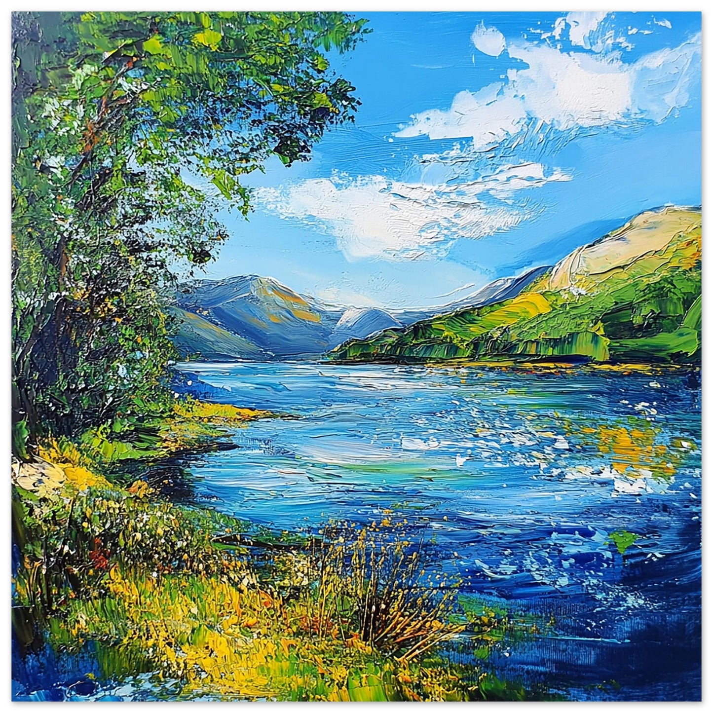 Serenity at Loch Lomond Large Art Print