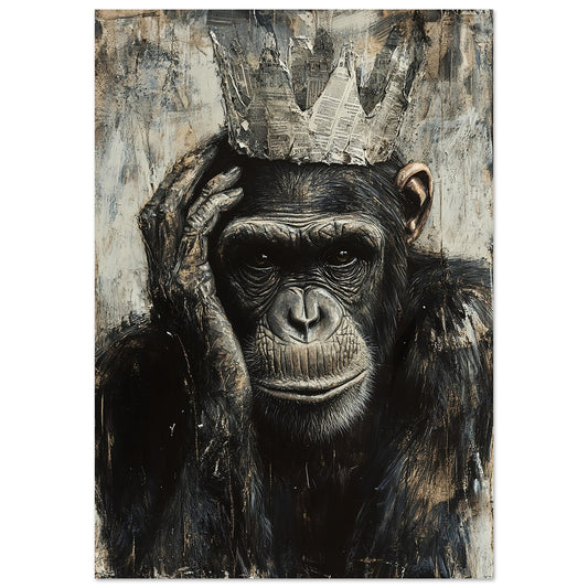 The Contemplative King Art Print