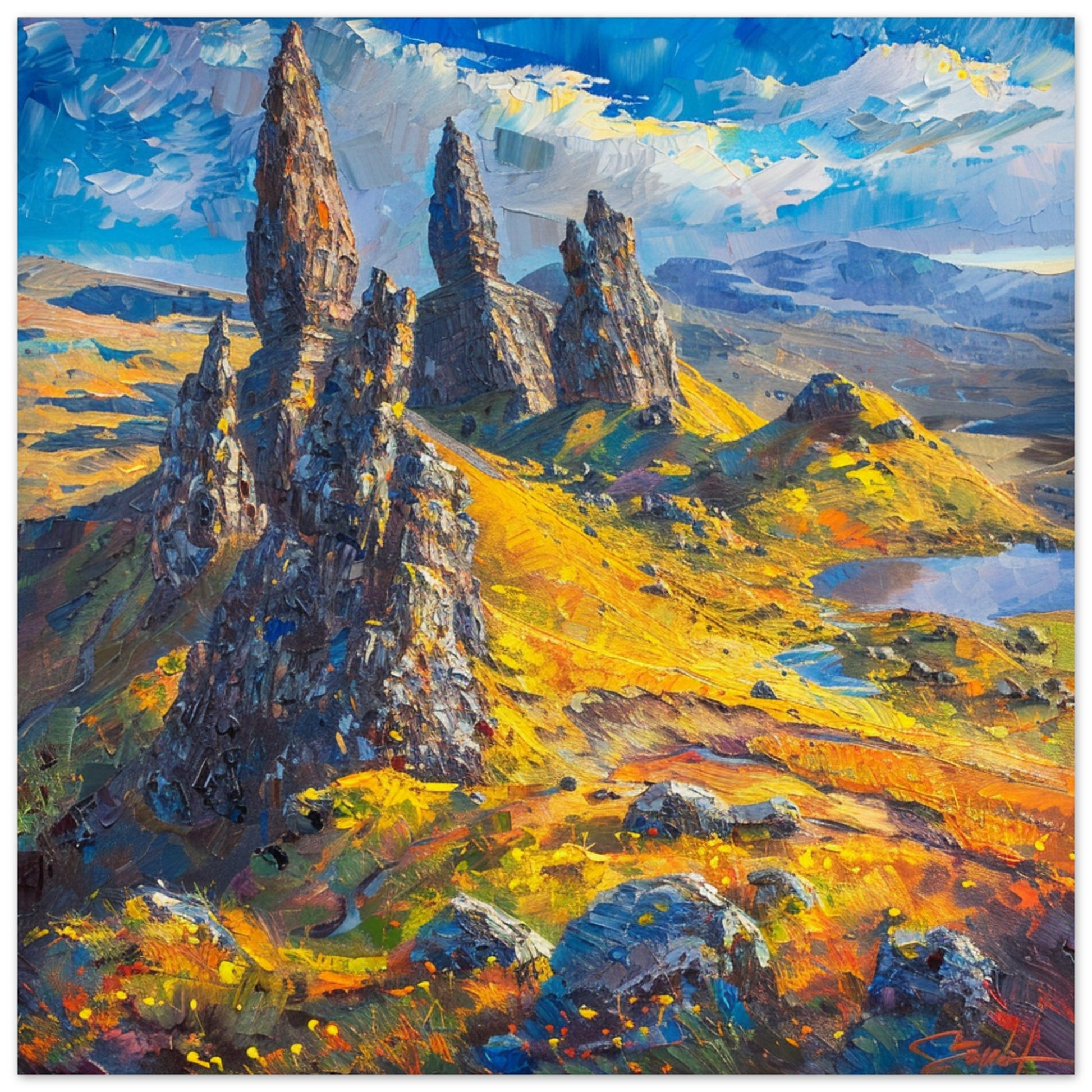 Skye’s Old Man of Storr in Autumn Light | By Print Room Ltd