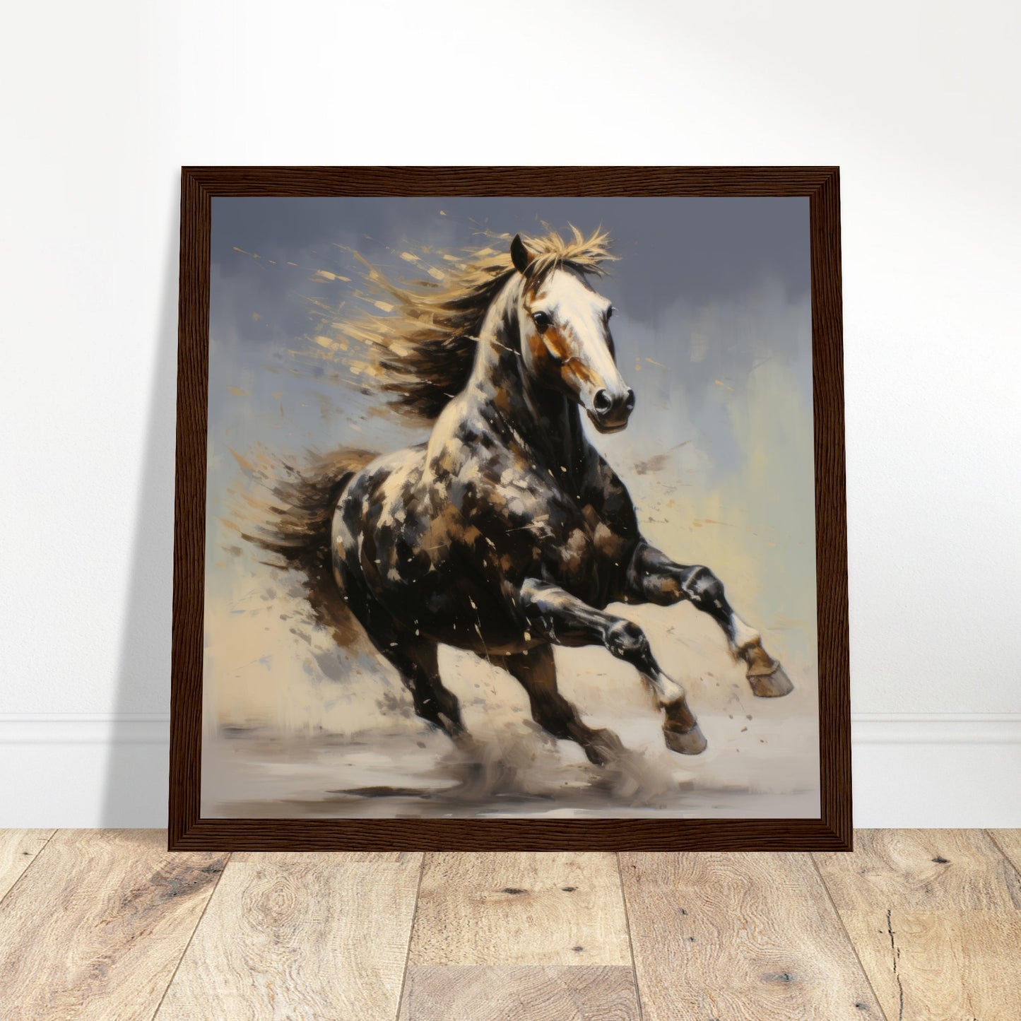 Horse Grace Artwork #34 - Print Room Ltd White frame 70x70 cm / 28x28"