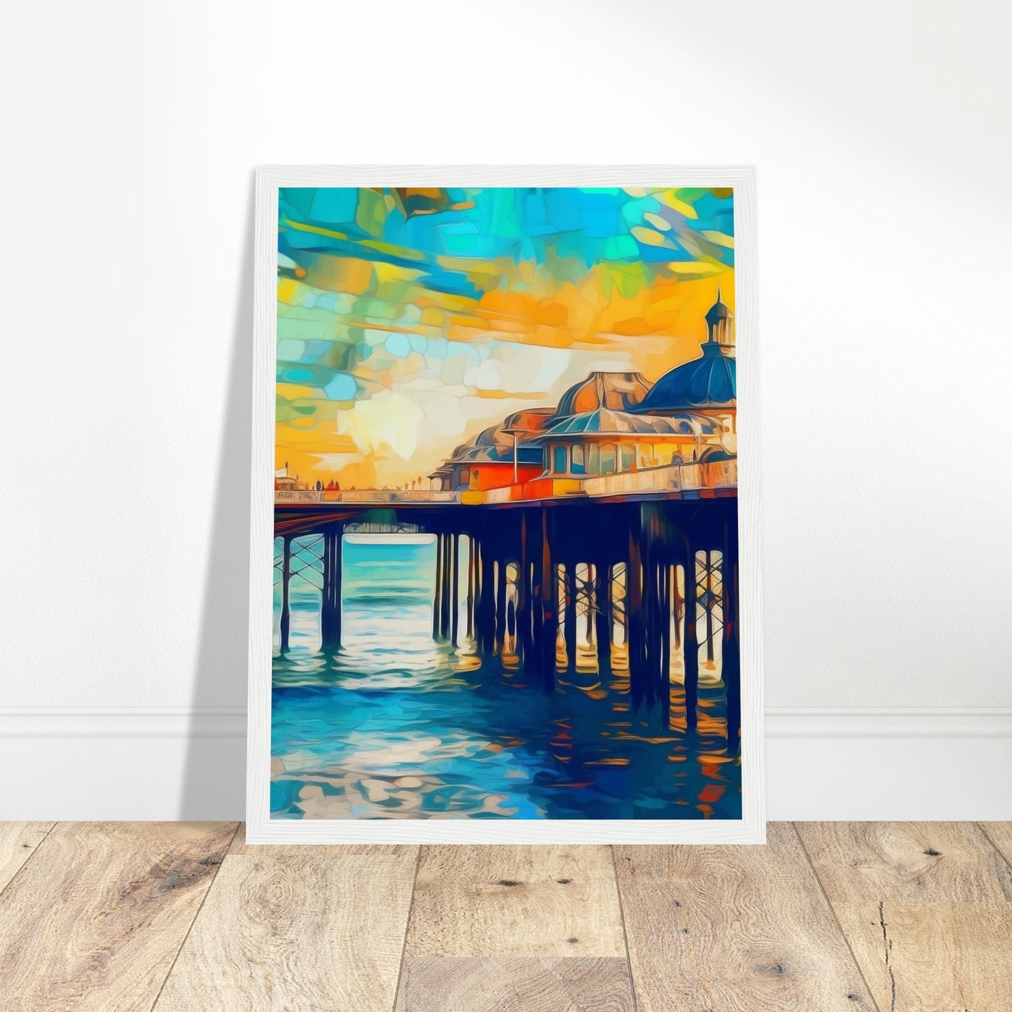 Brighton Pier Artwork - Print Room Ltd Black frame 50x70 cm / 20x28"