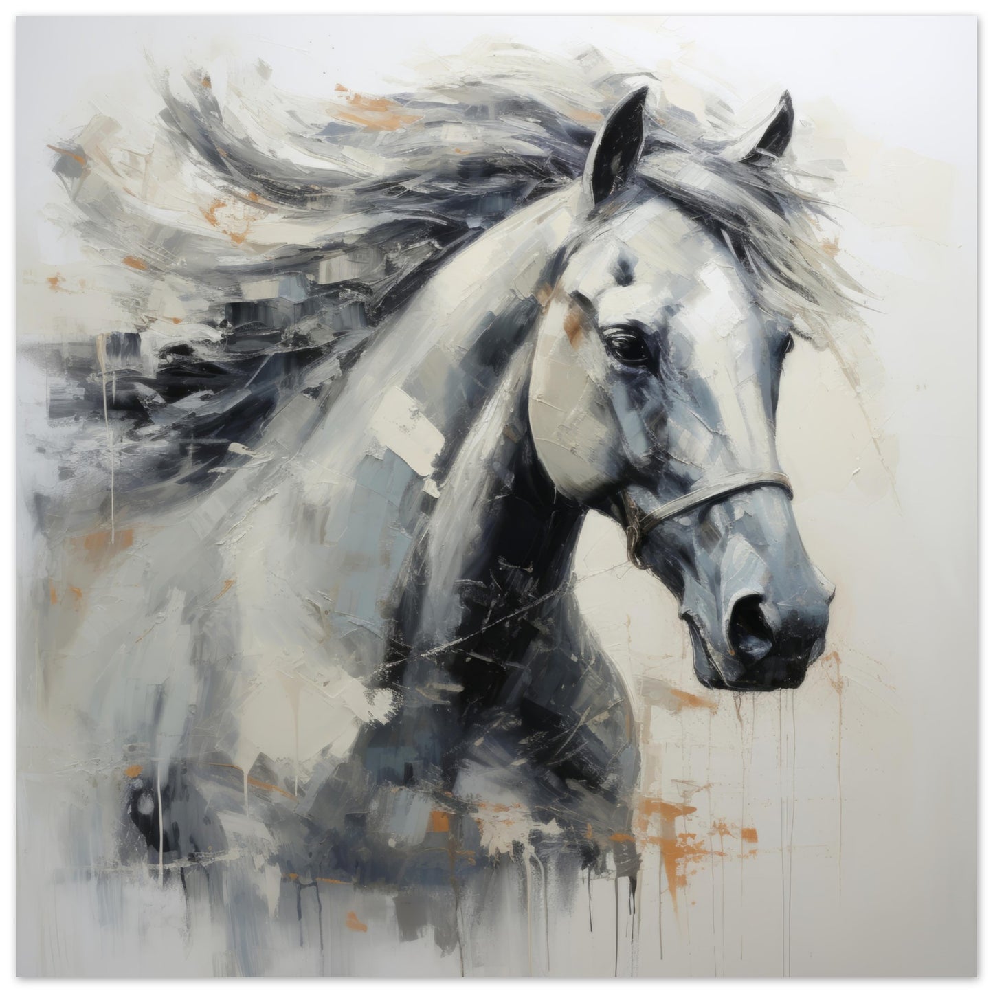 Equine Art Print #37 - Print Room Ltd No Frame Selected 70x70 cm / 28x28"