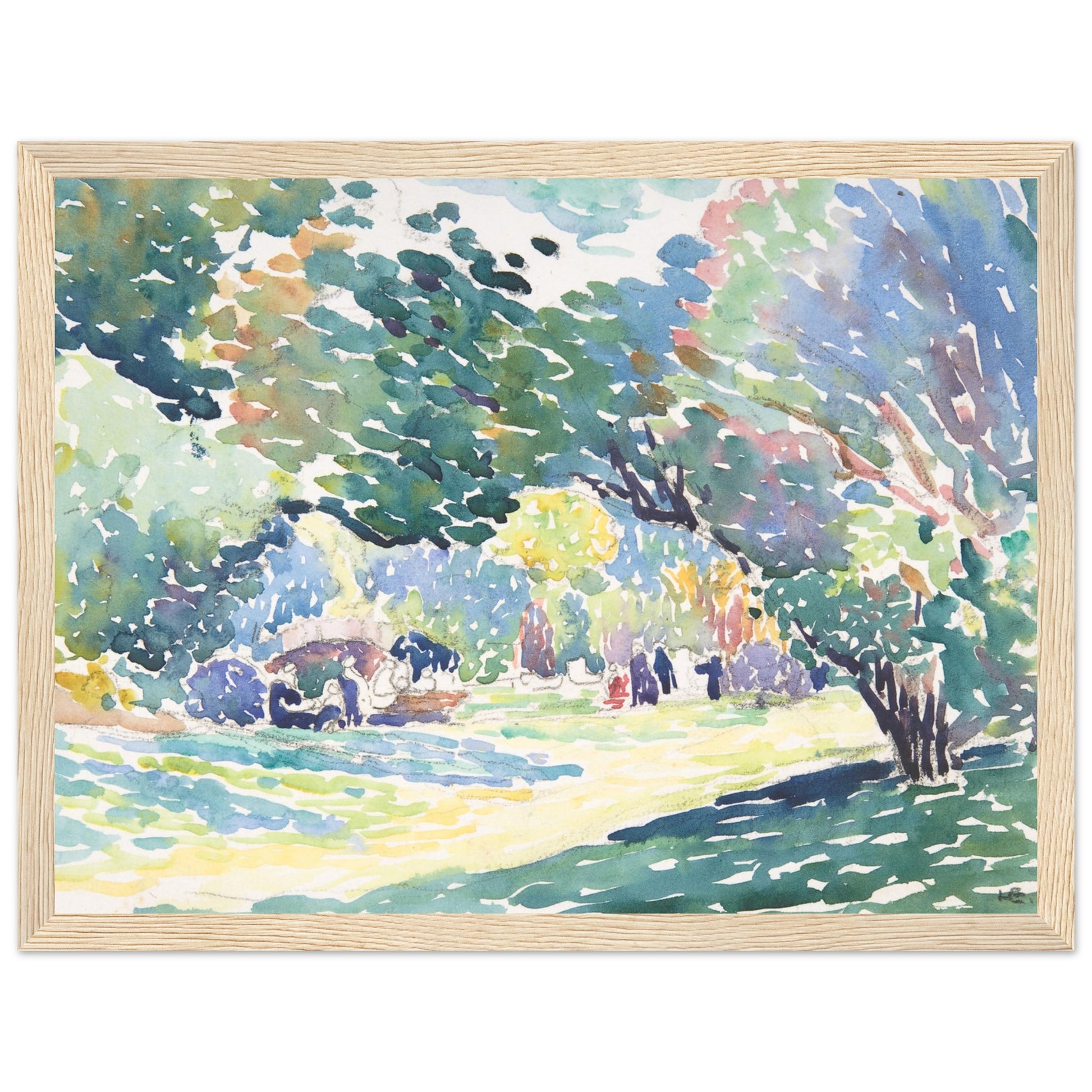 Landscape art print wood frame | By Print Room Ltd