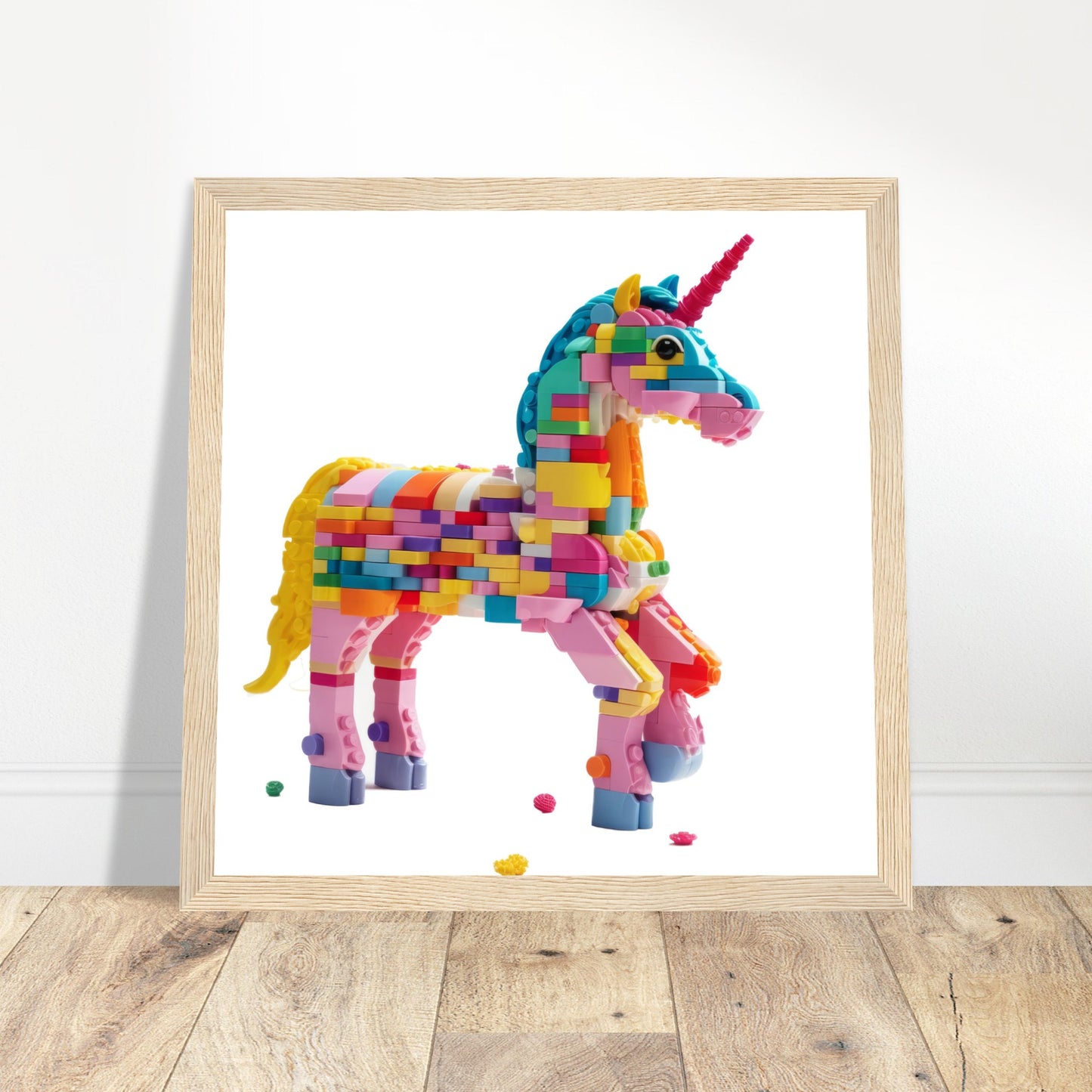 Unicorn Artwork Print - Print Room Ltd Wood frame 70x70 cm / 28x28"