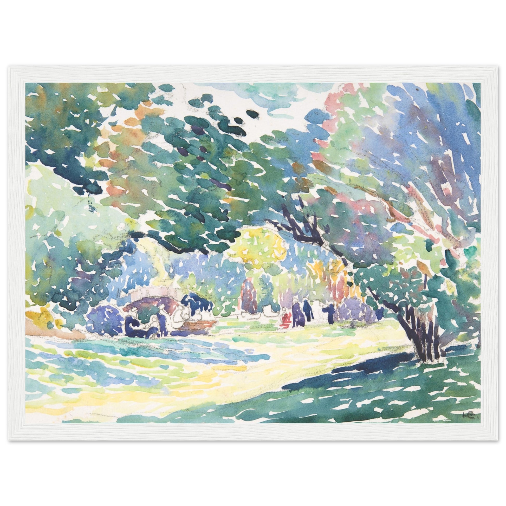 Landscape art print white frame | By Print Room Ltd