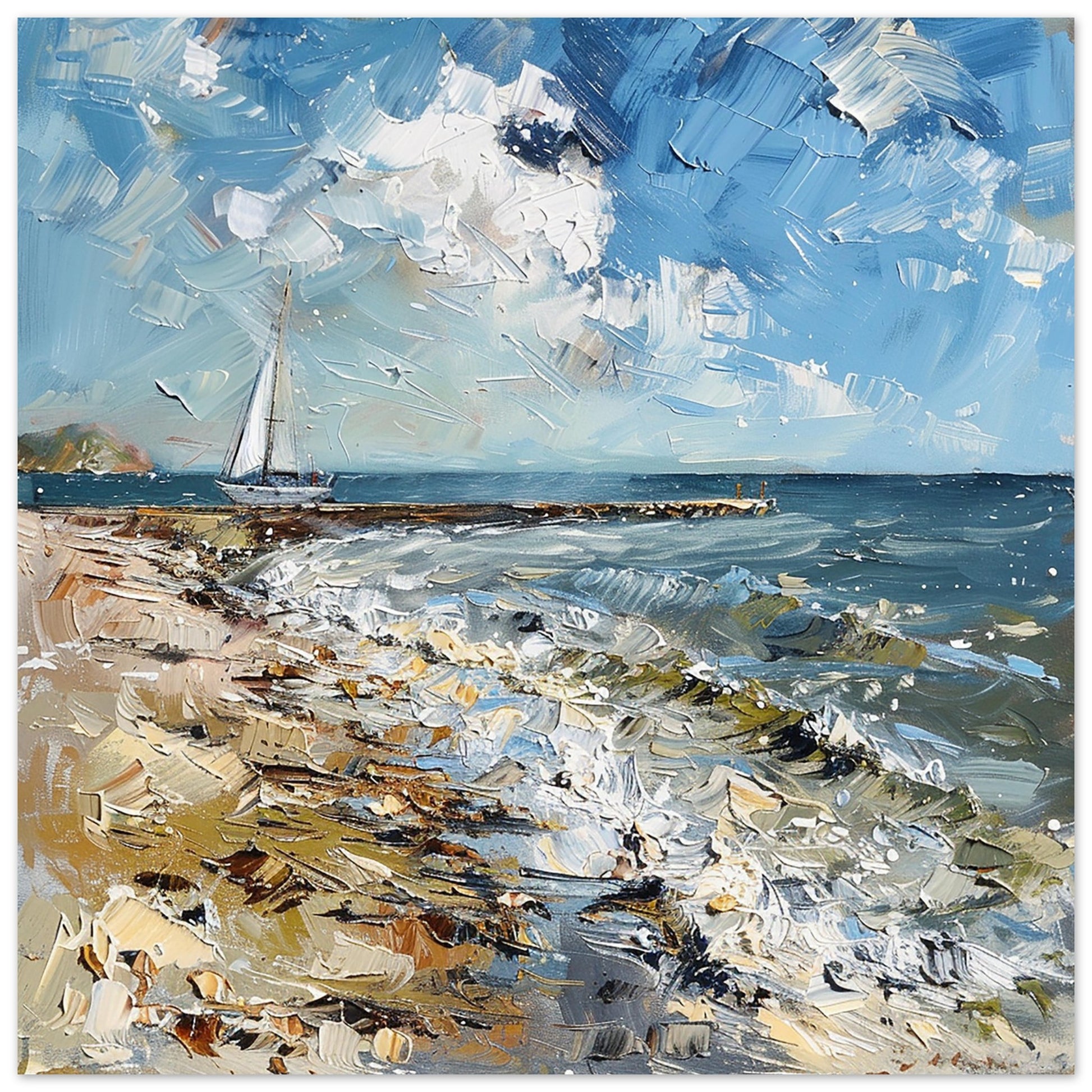 Whitstable Sails artwork print | By Print Room Ltd